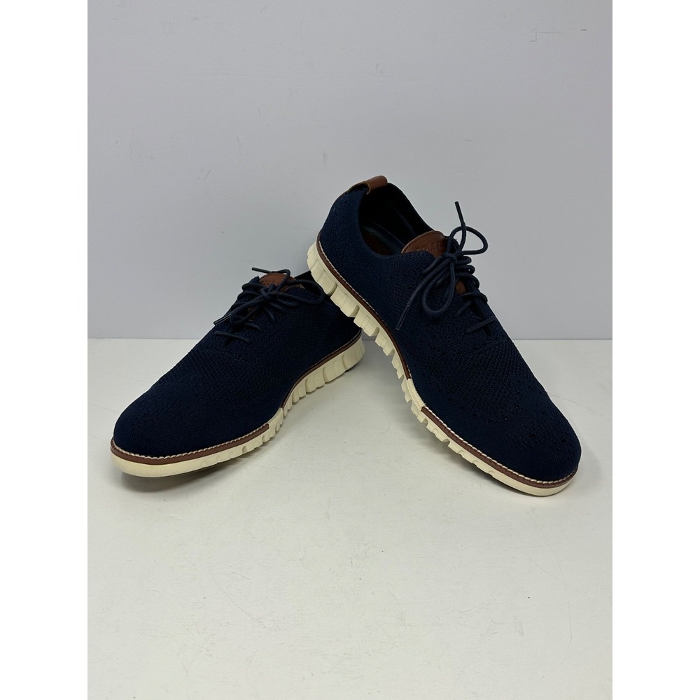 Cole Haan ZeroGrand Stitchlite Oxford Mens Sz 10.5 M Shoes Marine Blue C24947 X4
